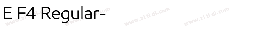 E F4 Regular字体转换